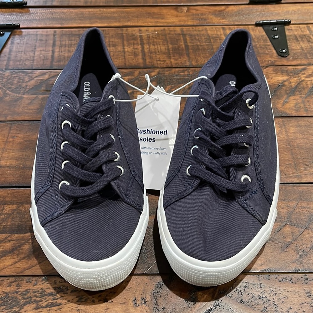 Old Navy Twill Vulc Sneaker Womens Size 8 Memory Foam Insole